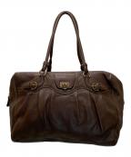 Salvatore Ferragamoサルヴァトーレ フェラガモ）の古着「ガンチーニ レザートートバッグ」｜ブラウン