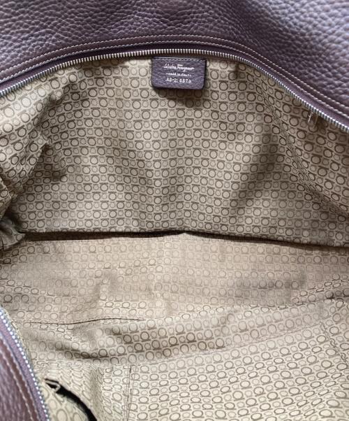 Salvatore Ferragamo（サルヴァトーレ フェラガモ）Salvatore Ferragamo (サルヴァトーレ フェラガモ) ガンチーニ レザートートバッグ ブラウンの古着・服飾アイテム
