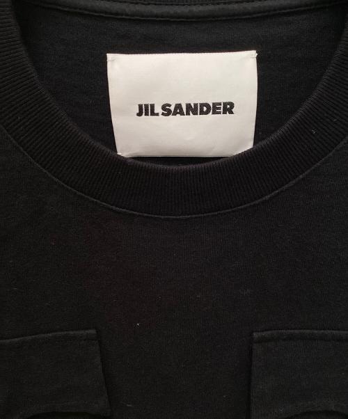 JIL SANDER（ジルサンダー）JIL SANDER (ジルサンダー) フラップポケット ロングスリーブカットソー ブラック サイズ:Mの古着・服飾アイテム