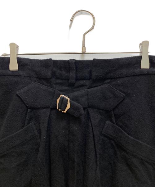 BED J.W. FORD（ベッドフォード）BED J.W. FORD (ベッドフォード) シンチバック ウールスラックス ブラック サイズ:1の古着・服飾アイテム