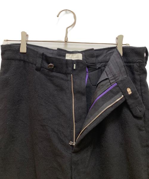 BED J.W. FORD（ベッドフォード）BED J.W. FORD (ベッドフォード) シンチバック ウールスラックス ブラック サイズ:1の古着・服飾アイテム