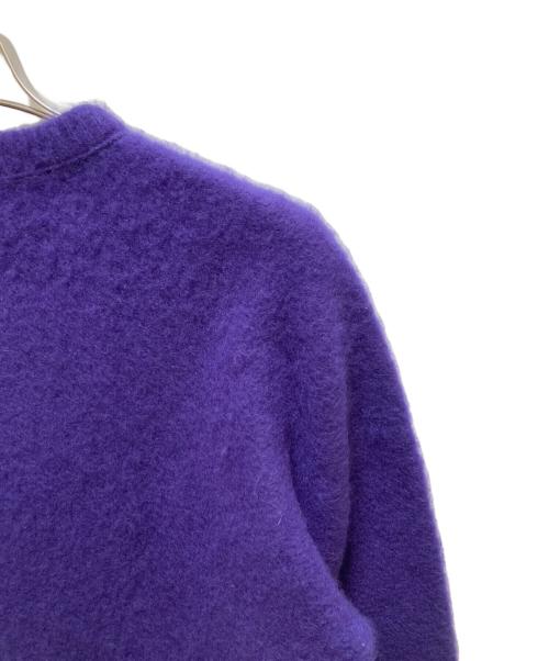 ATON（エイトン）ATON (エイトン) ファーカシミヤ クルーネックセーター パープル サイズ:SIZE 4の古着・服飾アイテム