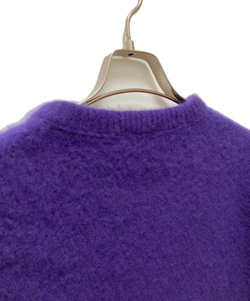 ATON（エイトン）ATON (エイトン) ファーカシミヤ クルーネックセーター パープル サイズ:SIZE 4の古着・服飾アイテム