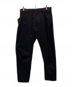 FUMITO GANRYUフミトガンリュウ）の古着「3Dカット イージー テーパードパンツ」｜ブラック