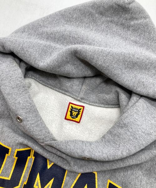 HUMAN MADE（ヒューマンメイド）HUMAN MADE (ヒューマンメイド) ロゴプリントパーカー グレー サイズ:XXLの古着・服飾アイテム