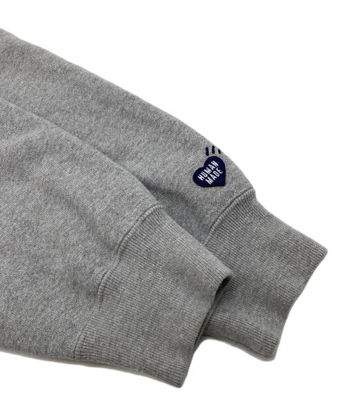 HUMAN MADE（ヒューマンメイド）HUMAN MADE (ヒューマンメイド) ロゴプリントパーカー グレー サイズ:XXLの古着・服飾アイテム