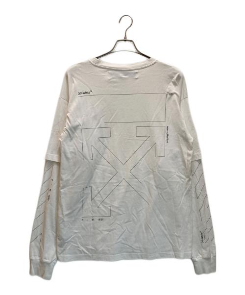 OFFWHITE（オフホワイト）OFFWHITE (オフホワイト) プリントカットソー ホワイト サイズ:Sの古着・服飾アイテム