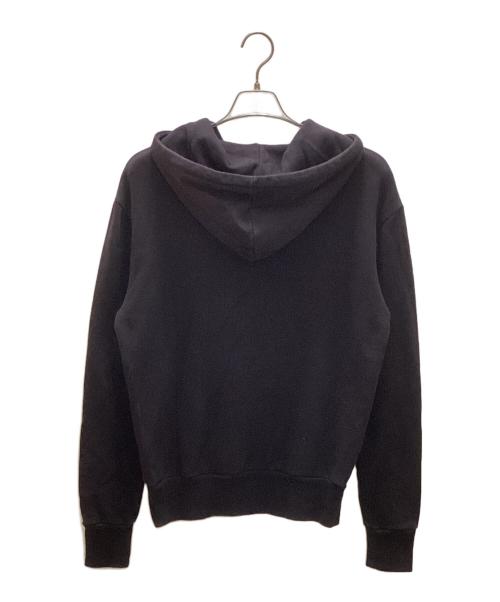 maison kitsune（メゾンキツネ）maison kitsune (メゾンキツネ) トリコロールフォックス プルオーバーフーディ ブラック サイズ:Sの古着・服飾アイテム