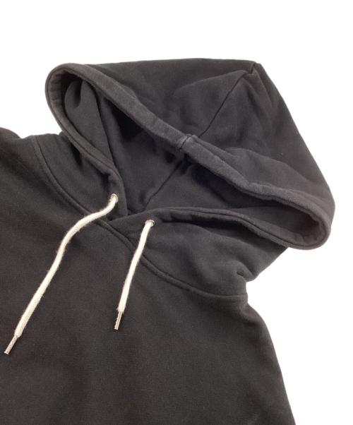 maison kitsune（メゾンキツネ）maison kitsune (メゾンキツネ) トリコロールフォックス プルオーバーフーディ ブラック サイズ:Sの古着・服飾アイテム