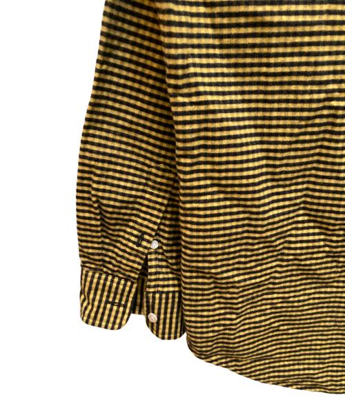 SUPREME（シュプリーム）Supreme (シュプリーム) ルーズフィット フランネルオックスフォードシャツ イエロー×ブラック サイズ:XLの古着・服飾アイテム