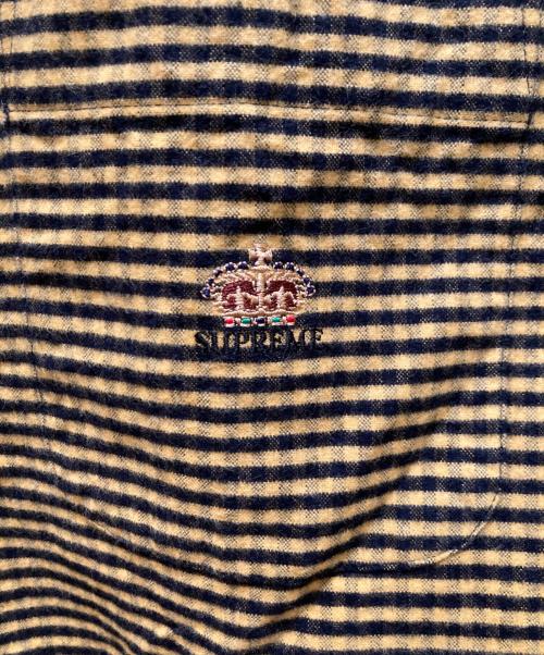 SUPREME（シュプリーム）Supreme (シュプリーム) ルーズフィット フランネルオックスフォードシャツ イエロー×ブラック サイズ:XLの古着・服飾アイテム