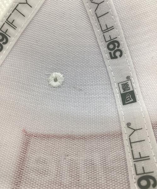 New Era（ニューエラ）New Era (ニューエラ) Supreme (シュプリーム) ボックスロゴメッシュキャップ ホワイトの古着・服飾アイテム