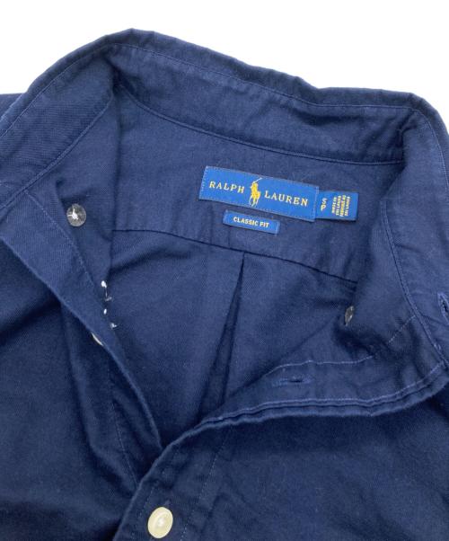 RALPH LAUREN（ラルフローレン）RALPH LAUREN (ラルフローレン) ポニーランダム刺繍ボタンダウンシャツ ネイビー サイズ:Sの古着・服飾アイテム
