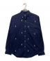 RALPH LAUREN（ラルフローレン）の古着「ポニーランダム刺繍ボタンダウンシャツ」｜ネイビー
