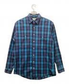 L.L.Beanエルエルビーン）の古着「ヴィンテージレギュラーカラーチェックシャツ」｜ブルー×ブラック