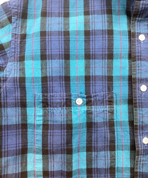 L.L.Bean（エルエルビーン）L.L.Bean (エルエルビーン) ヴィンテージレギュラーカラーチェックシャツ ブルー×ブラック サイズ:Mの古着・服飾アイテム