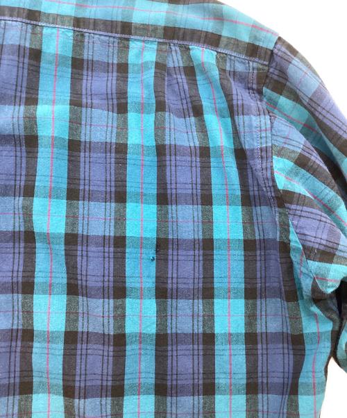 L.L.Bean（エルエルビーン）L.L.Bean (エルエルビーン) ヴィンテージレギュラーカラーチェックシャツ ブルー×ブラック サイズ:Mの古着・服飾アイテム
