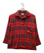 45rpm&フォーティファイブアールピーエムアンド）の古着「スキッパーチェックネルシャツ」｜レッド