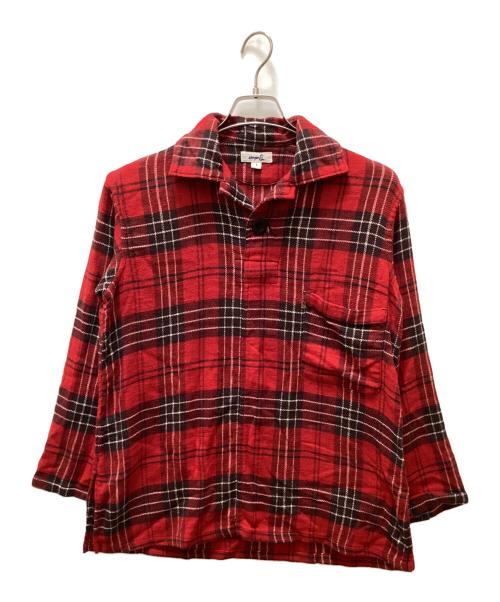 45rpm&（フォーティファイブアールピーエムアンド）45rpm& (フォーティファイブアールピーエムアンド) スキッパーチェックネルシャツ レッド サイズ:1の古着・服飾アイテム