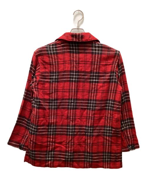 45rpm&（フォーティファイブアールピーエムアンド）45rpm& (フォーティファイブアールピーエムアンド) スキッパーチェックネルシャツ レッド サイズ:1の古着・服飾アイテム