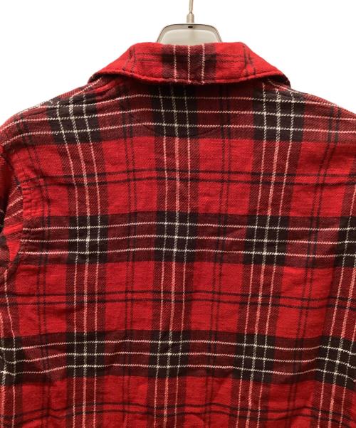 45rpm&（フォーティファイブアールピーエムアンド）45rpm& (フォーティファイブアールピーエムアンド) スキッパーチェックネルシャツ レッド サイズ:1の古着・服飾アイテム