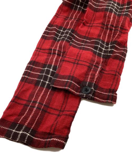 45rpm&（フォーティファイブアールピーエムアンド）45rpm& (フォーティファイブアールピーエムアンド) スキッパーチェックネルシャツ レッド サイズ:1の古着・服飾アイテム