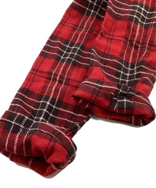 45rpm&（フォーティファイブアールピーエムアンド）45rpm& (フォーティファイブアールピーエムアンド) スキッパーチェックネルシャツ レッド サイズ:1の古着・服飾アイテム