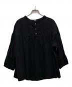 inaイナ）の古着「胸切替ギャザーパフスリーブプルオーバー」｜グレー