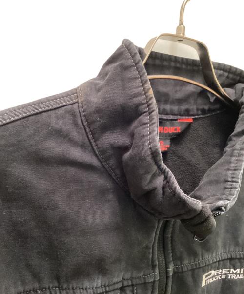 TOUGH DUCK（タフダック）TOUGH DUCK (タフダック) ダック地 ジップアップワークジャケット ブラック サイズ:Ⅼの古着・服飾アイテム