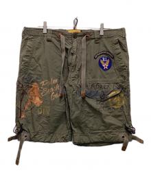 POLO RALPH LAUREN（ポロ・ラルフローレン）の古着「ワッペンデザインカーゴショーツ」｜オリーブ