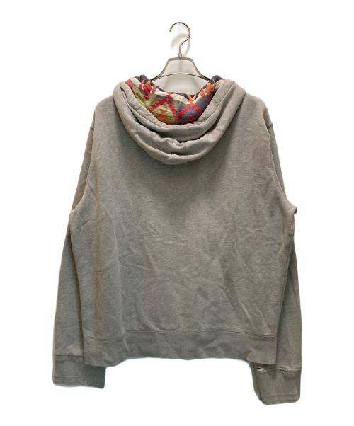 POLO RALPH LAUREN（ポロ・ラルフローレン）POLO RALPH LAUREN (ポロ・ラルフローレン) フード裏ネイティブジップパーカー グレー サイズ:XLの古着・服飾アイテム