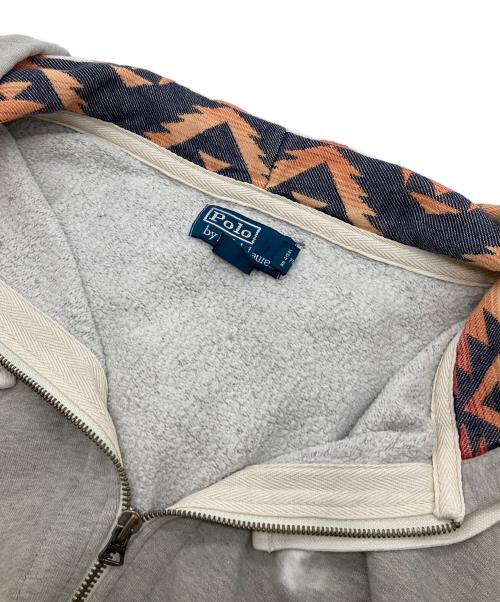POLO RALPH LAUREN（ポロ・ラルフローレン）POLO RALPH LAUREN (ポロ・ラルフローレン) フード裏ネイティブジップパーカー グレー サイズ:XLの古着・服飾アイテム
