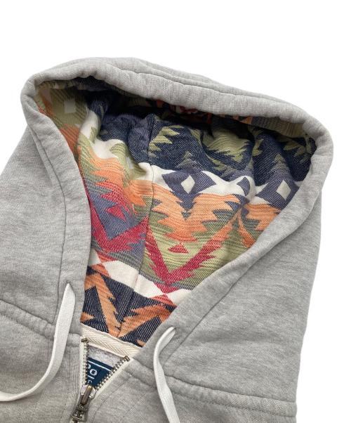 POLO RALPH LAUREN（ポロ・ラルフローレン）POLO RALPH LAUREN (ポロ・ラルフローレン) フード裏ネイティブジップパーカー グレー サイズ:XLの古着・服飾アイテム