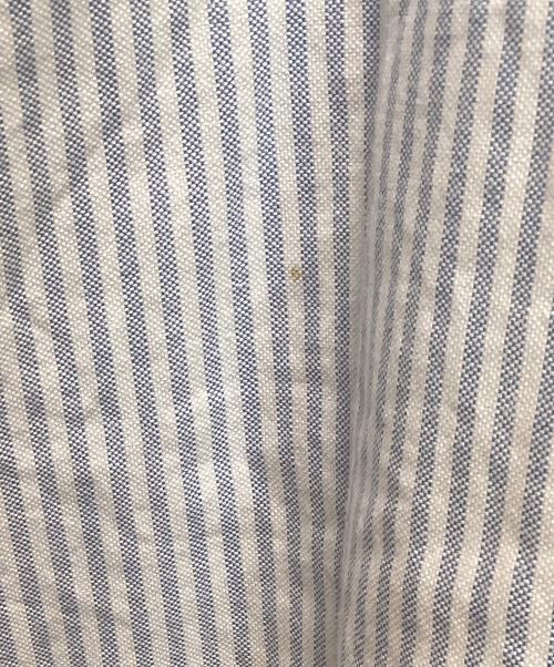 SSZ（エスエスズィー）SSZ (エスエスズィー) ボタンダウンストライプシャツ ブルー×ホワイト サイズ:Lの古着・服飾アイテム