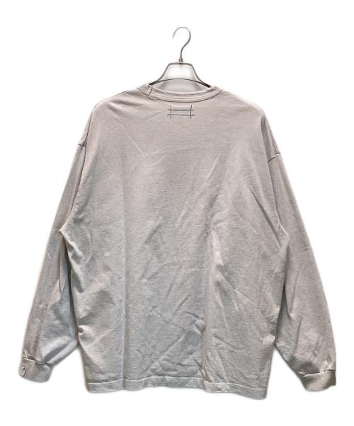 CAHLUMN CAHLUMN 233-1215（カウラム）CAHLUMN　CAHLUMN　233-1215 (カウラム) ワンポイントロゴスウェットカットソー アイボリー サイズ:XLの古着・服飾アイテム