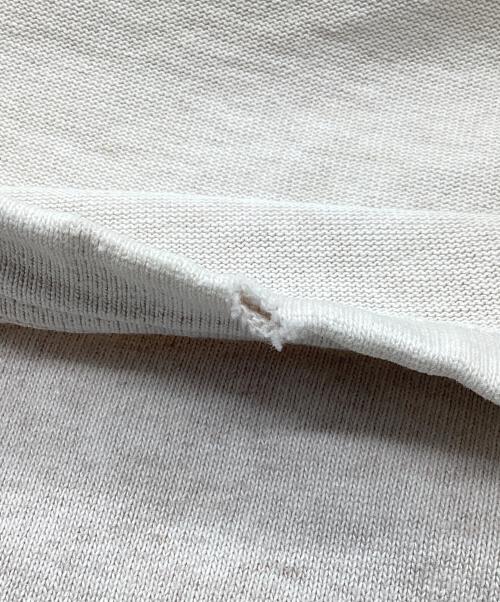 CAHLUMN CAHLUMN 233-1215（カウラム）CAHLUMN　CAHLUMN　233-1215 (カウラム) ワンポイントロゴスウェットカットソー アイボリー サイズ:XLの古着・服飾アイテム