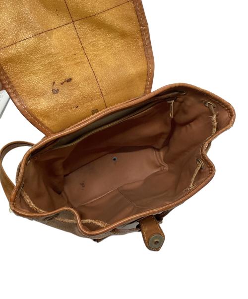 PRIMA CLASSE（プリマクラッセ）PRIMA CLASSE (プリマクラッセ) 地図柄ミニリュック ブラウンの古着・服飾アイテム