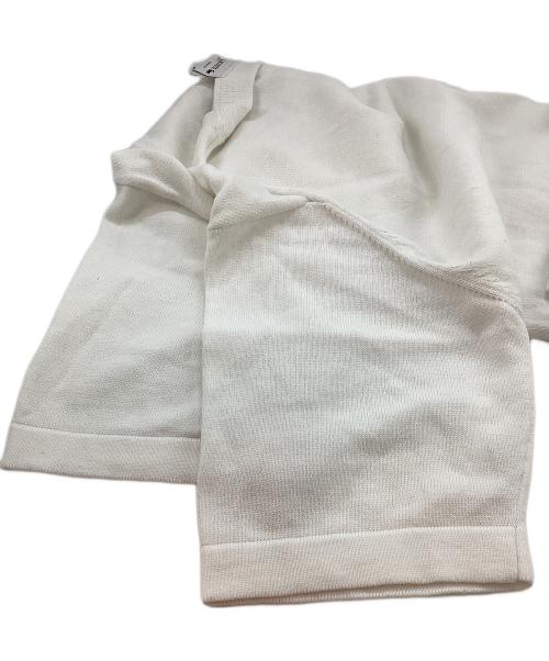 LACOSTE（ラコステ）LACOSTE (ラコステ) 成形横編みニットTシャツ ホワイト サイズ:Sの古着・服飾アイテム