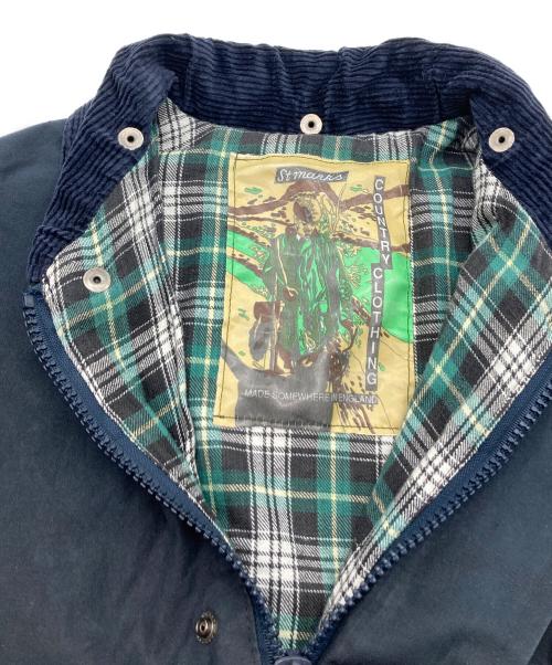 ST.MARKS（セントマークス）ST.MARKS (セントマークス) ヴィンテージオイルドステンカラーコート ネイビー サイズ:XXLの古着・服飾アイテム