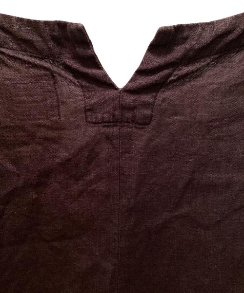 Honnete（オネット）Honnete (オネット) リネンノースリーブワンピース ブラウン サイズ:FREEの古着・服飾アイテム