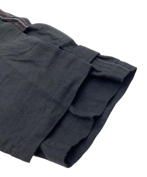 s'yte（サイト）s'yte (サイト) インサイドアウトストライプパンツ ブラック サイズ:3の古着・服飾アイテム