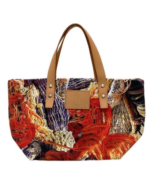 Vivienne Westwood（ヴィヴィアンウエストウッド）Vivienne Westwood (ヴィヴィアンウエストウッド) 芸術デザイントートバッグ マルチカラーの古着・服飾アイテム