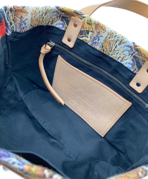 Vivienne Westwood（ヴィヴィアンウエストウッド）Vivienne Westwood (ヴィヴィアンウエストウッド) 芸術デザイントートバッグ マルチカラーの古着・服飾アイテム