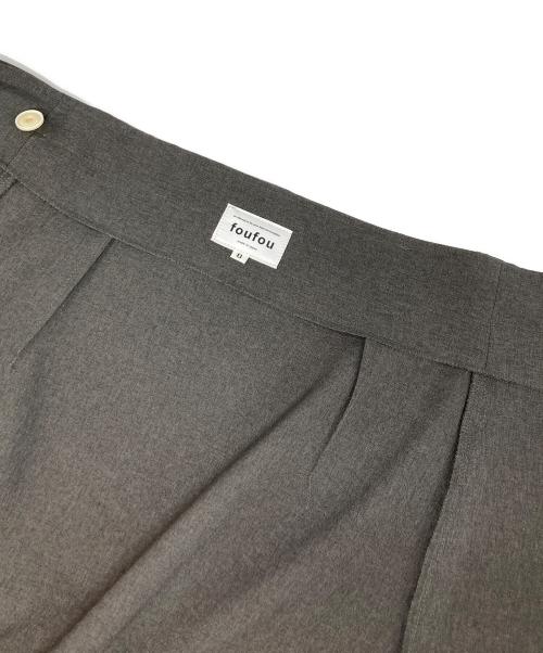 foufou（フーフー ザドレス）foufou (フーフー) ハイウエストラップスカート グレーの古着・服飾アイテム