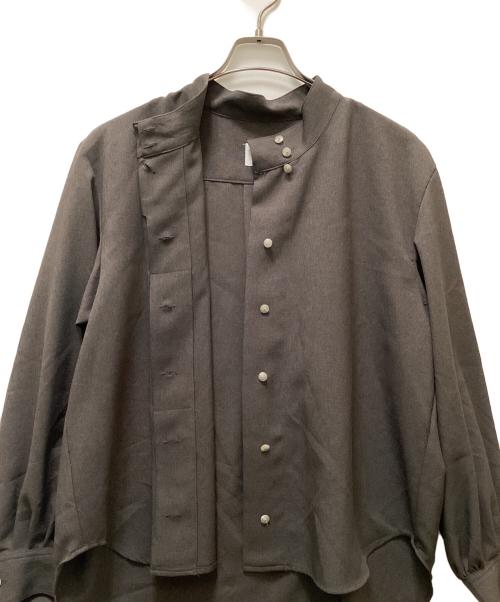 foufou（フーフー ザドレス）foufou (フーフー) ハイネックブラウス グレー サイズ:Freeの古着・服飾アイテム