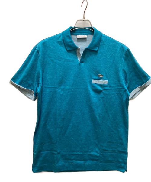 LACOSTE（ラコステ）LACOSTE (ラコステ) スキッパーポロシャツ ブルー サイズ:5 未使用品の古着・服飾アイテム
