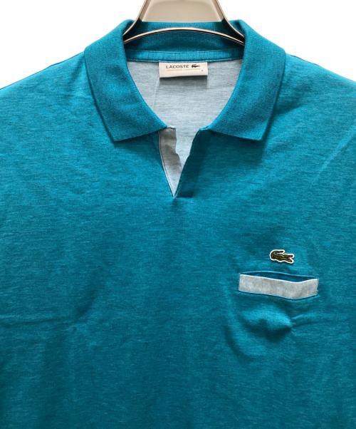 LACOSTE（ラコステ）LACOSTE (ラコステ) スキッパーポロシャツ ブルー サイズ:5 未使用品の古着・服飾アイテム