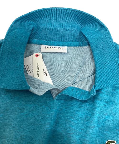 LACOSTE（ラコステ）LACOSTE (ラコステ) スキッパーポロシャツ ブルー サイズ:5 未使用品の古着・服飾アイテム