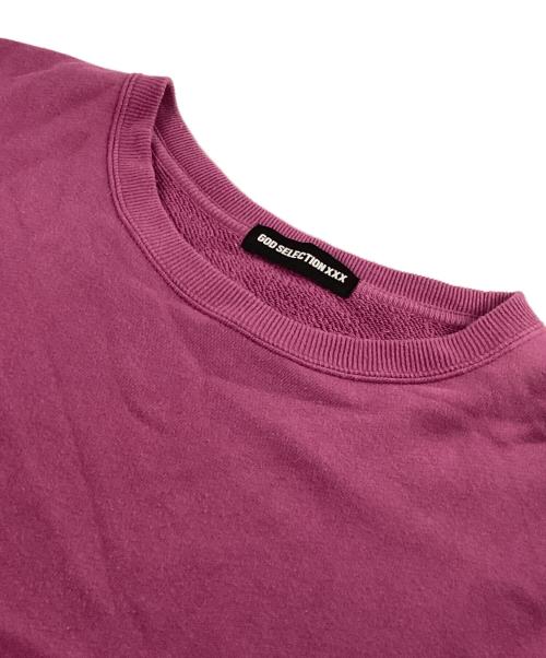 GOD SELECTION XXX（ゴッドセレクショントリプルエックス）GOD SELECTION XXX (ゴッドセレクショントリプルエックス) CREW NECK SWEAT パープル サイズ:XLの古着・服飾アイテム