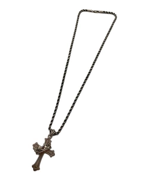 LION HEART（ライオンハート）LION HEART (ライオンハート) ハウリング クロス・クラウンネックレスの古着・服飾アイテム